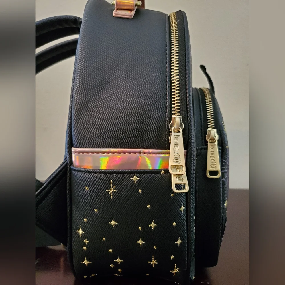 Walt Disney World 50th Anniv Loungefly Large Backpack & Minnie Mouse Stuff - Picture 7 of 16